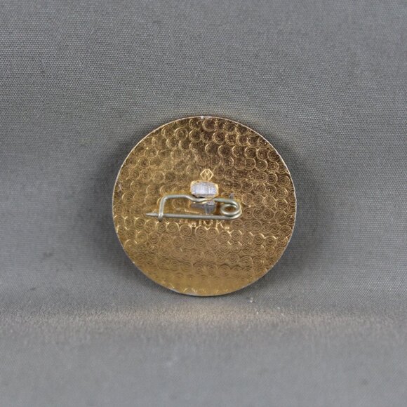 Vintage Hockey Pin - 1969 World Championships Gold Medal Design - Stamped Pin - Picture 2 of 3